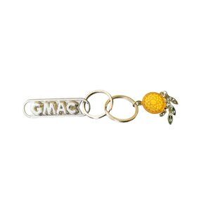 vintage gmac numbered lost key key chain with dream catcher attachment